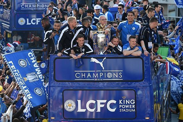 Leicester City Barclays Premier League Winners Bus Parade